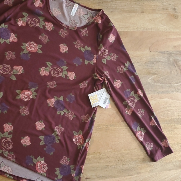 LuLaRoe dusty rose Lynnae shirt - Picture 2 of 4